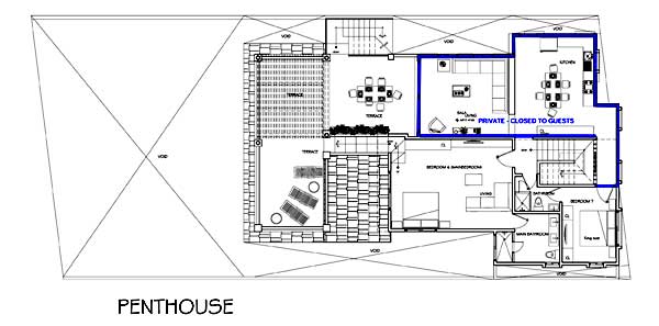 Casa del Sol Penthouse Floorplan